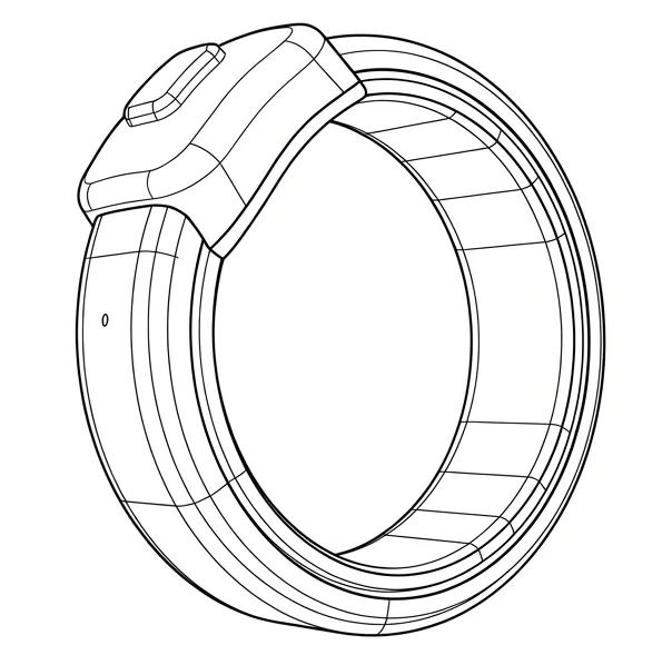 Dessin technique de l'anneau Pebble Index 01